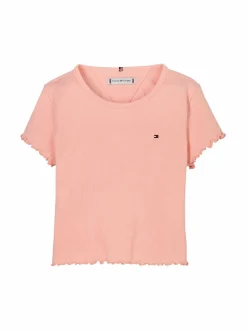 T-Paidat<Tommy Hilfiger Essentials Rib t-paita TKZ CORAL ICE