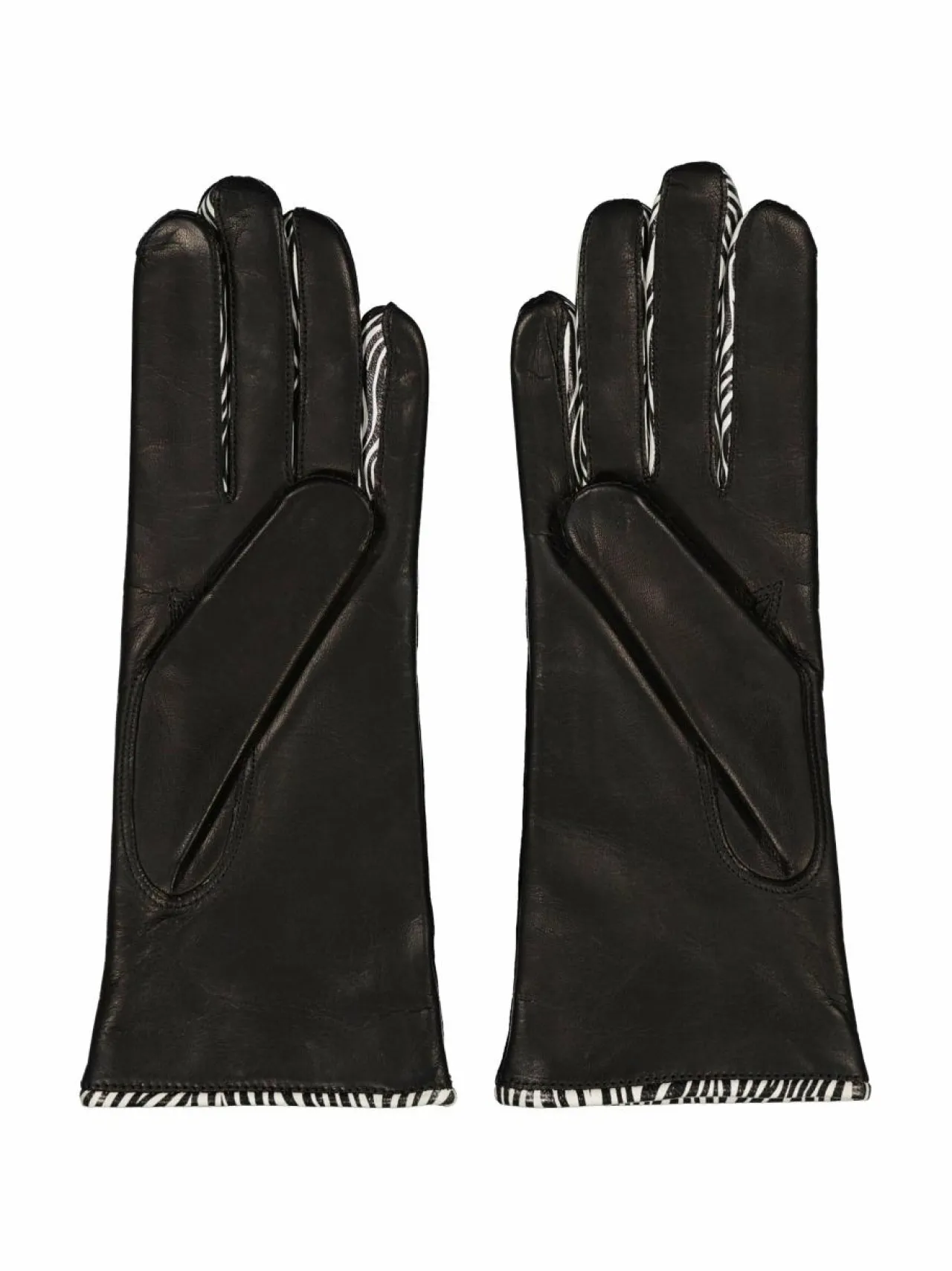 Käsineet<Sauso Etta-nahkakäsineet BLACK/ZEBRA