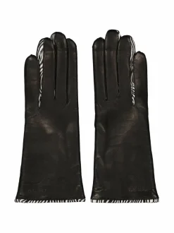 Käsineet<Sauso Etta-nahkakäsineet BLACK/ZEBRA