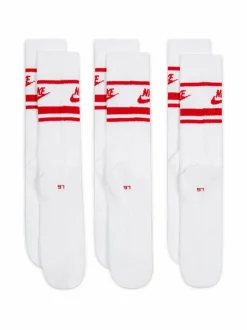 Urheiluasusteet|Urheiluasusteet<Nike Everyday Essential -sukat 3-pack 102 WHITE/UNIVERSITY RED/UNIVERSITY RED