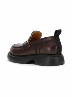 Kävelykengät & Loaferit<Ganni Everyday-nahkaloaferit 890 CHOCOLATE FONDANT