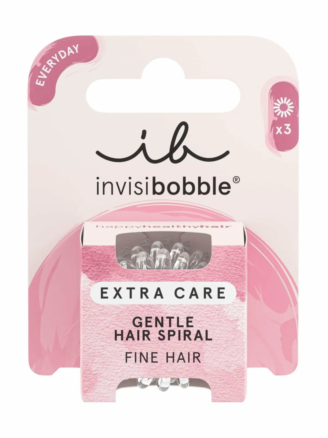 Invisibobble Extra Care -hiuslenkki, 3 kpl pakkaus^ Hiustarvikkeet
