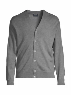 Neuleet<Olymp Extra Fine Merino -villaneuletakki 63 GREY