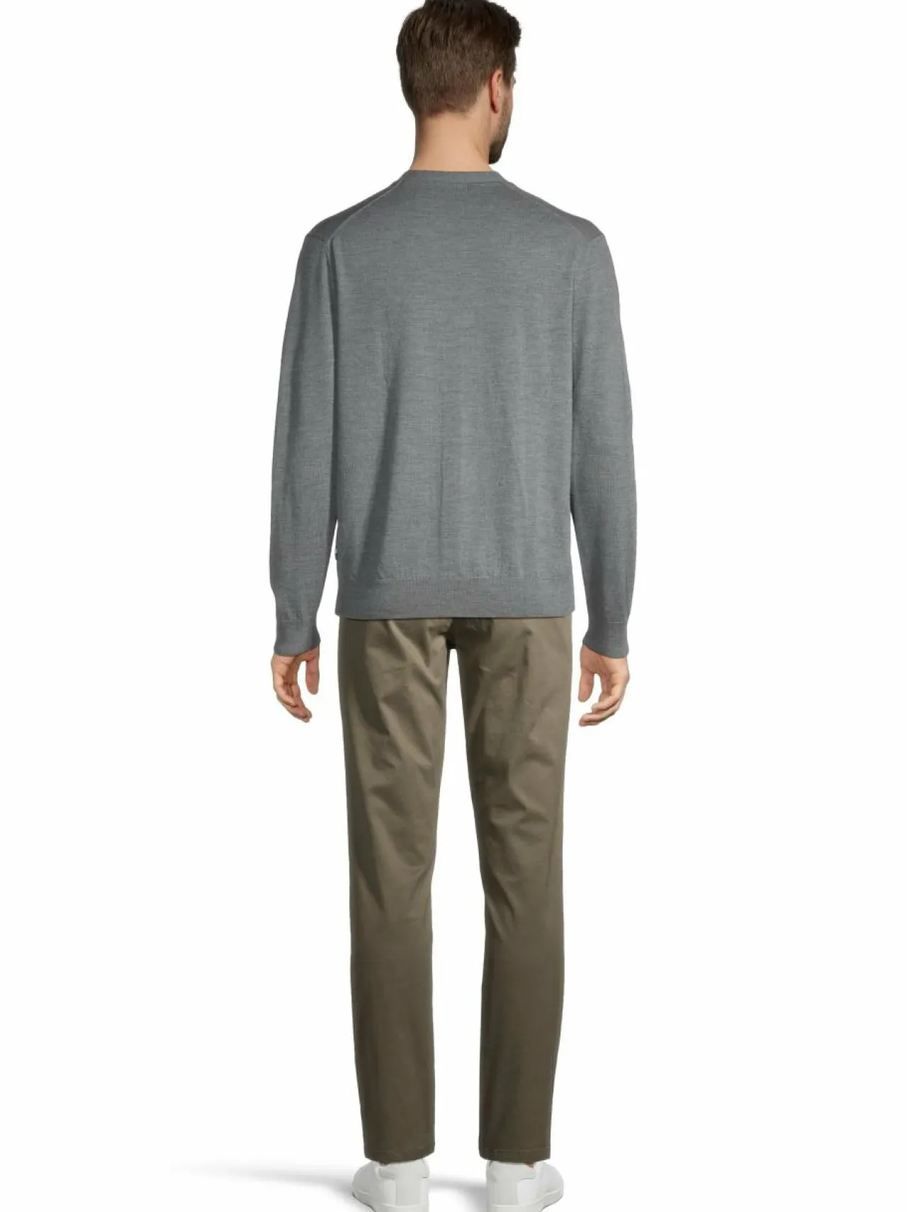 Neuleet<Olymp Extra Fine Merino -villaneuletakki 63 GREY