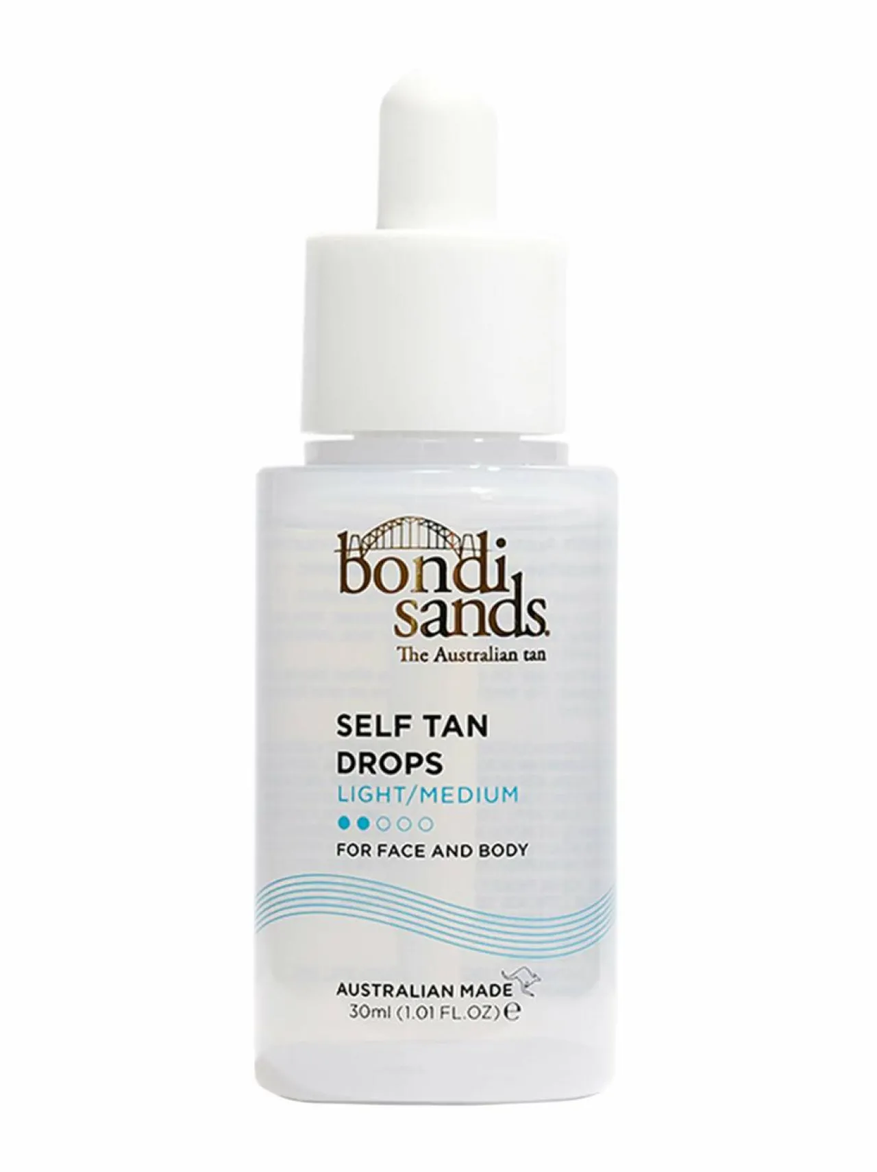 Aurinkotuotteet<Bondi Sands Face Drops Light/Medium -itseruskettavat tipat, 30 ml