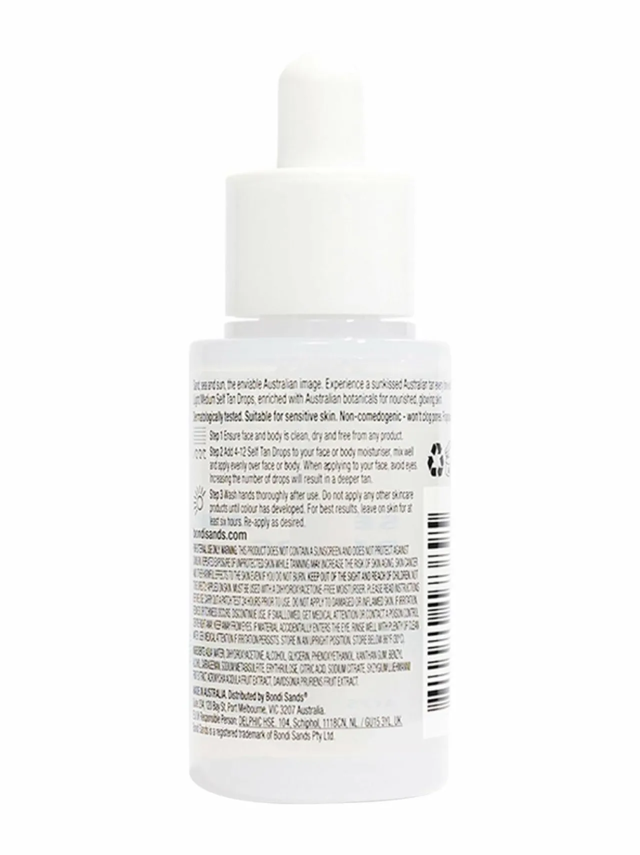 Aurinkotuotteet<Bondi Sands Face Drops Light/Medium -itseruskettavat tipat, 30 ml