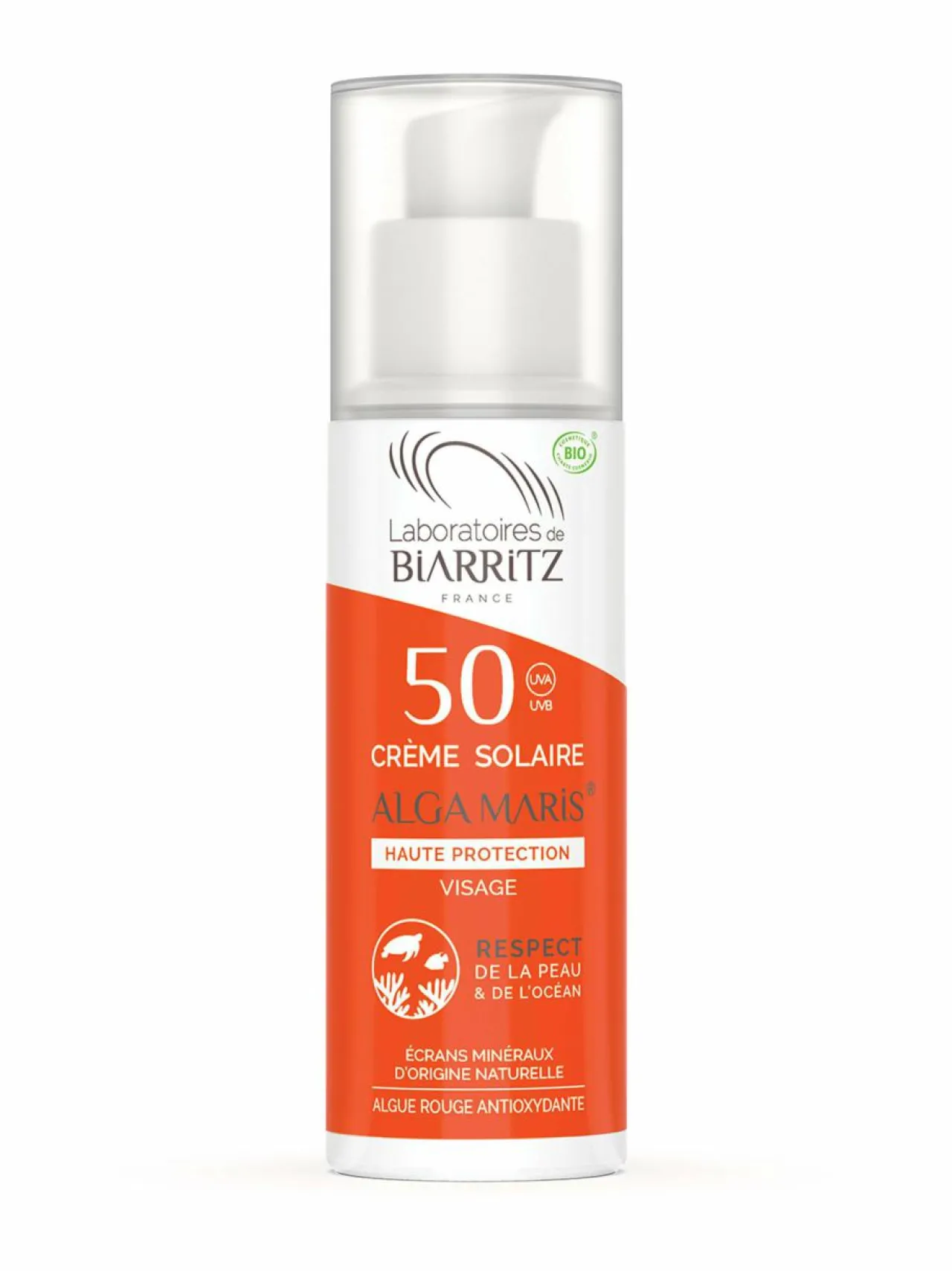 Laboratoires de Biarritz Face Sunscreen SPF 50 -aurinkosuojavoide kasvoille 50 ml^ Aurinkotuotteet|Aurinkotuotteet