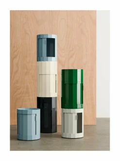 Lipastot & Tasot<HAY Facet Low -kaappi MISTY BLUE