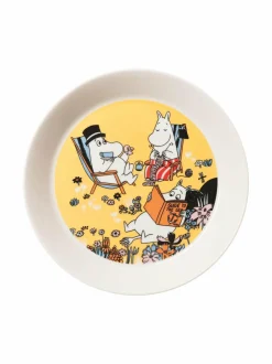 Lautaset & Kulhot<Moomin Arabia Family Time -lautanen 19 cm YELLOW
