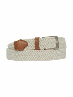 Vyöt<A+more Farkku-vyö 3 cm OFF WHITE/TAN/SHINY NICKEL