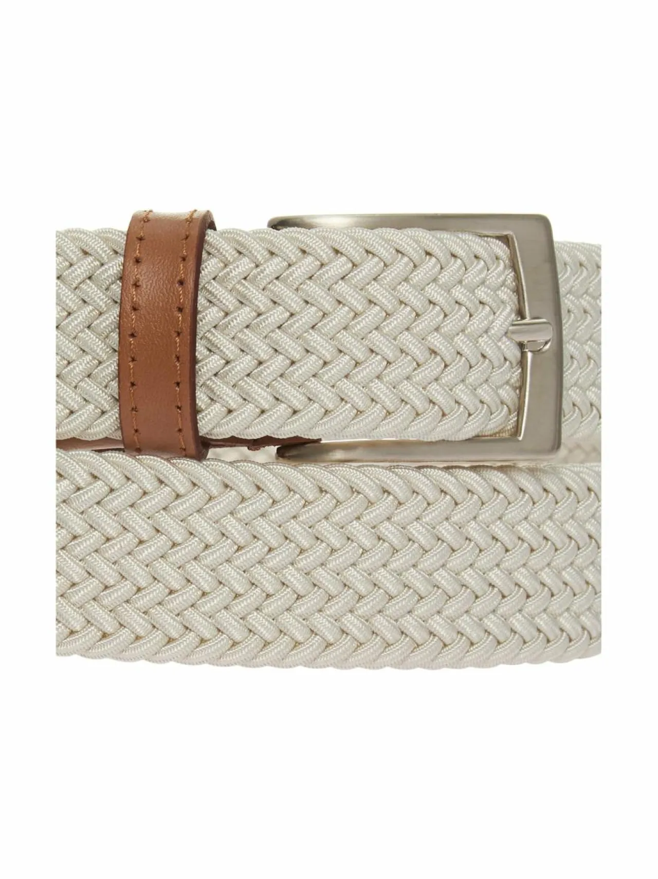 Vyöt<A+more Farkku-vyö 3 cm OFF WHITE/TAN/SHINY NICKEL