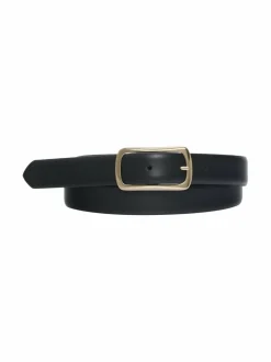 Vyöt<A+more Farrah-nahkavyö BLACK / PALE GOLD
