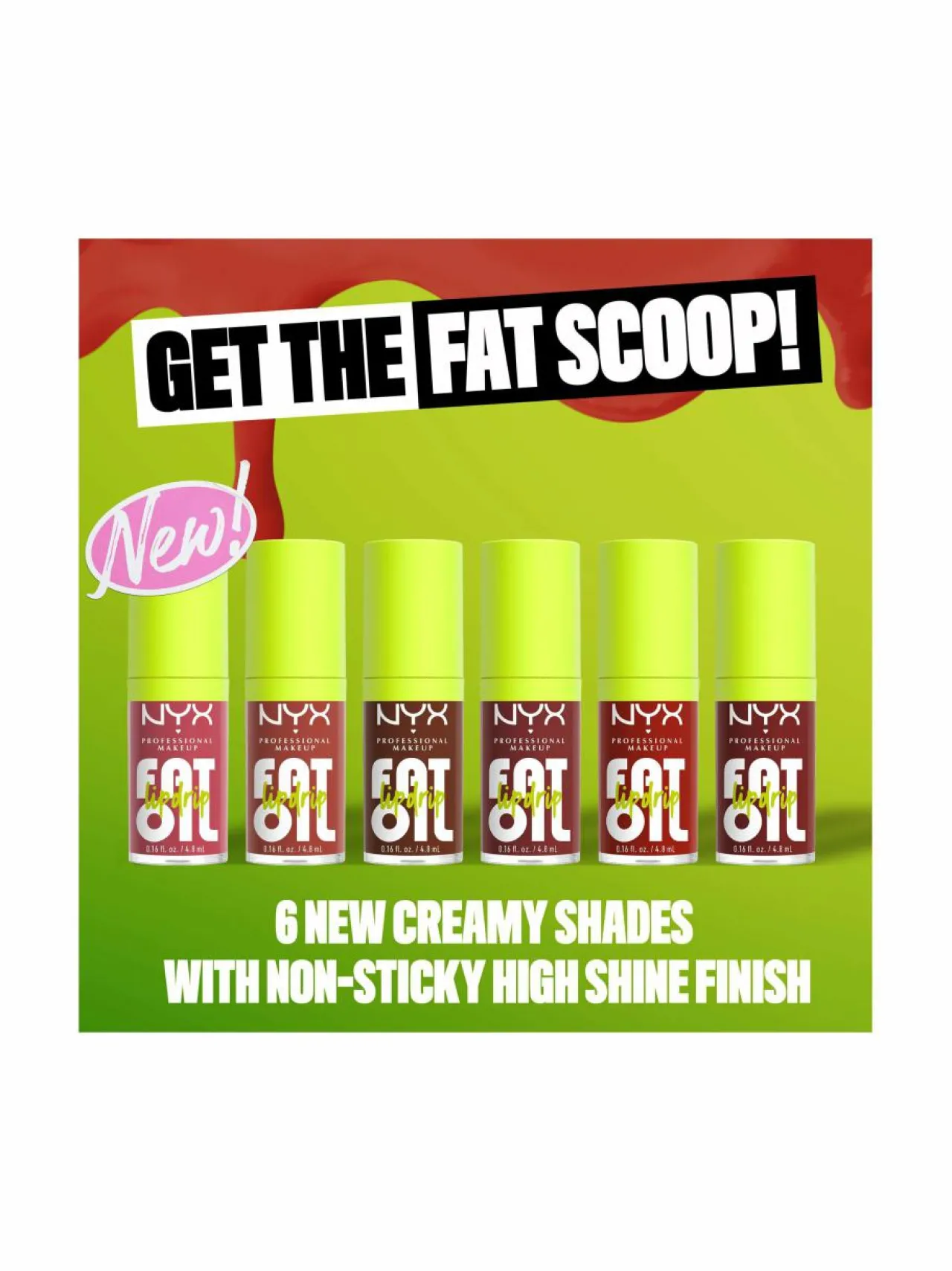 NYX Professional Makeup Fat Oil Lip Drip Gloss -huulikiilto^ Huulet