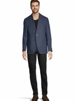 Bleiserit<Oscar Jacobson Ferry Soft -pellavableiseri 210 NAVY