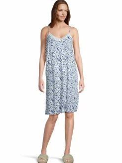 Yö- & Oloasut<A+more Fifi-yöpaita WHITE/BLUE FLOWERPRINT
