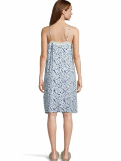 Yö- & Oloasut<A+more Fifi-yöpaita WHITE/BLUE FLOWERPRINT