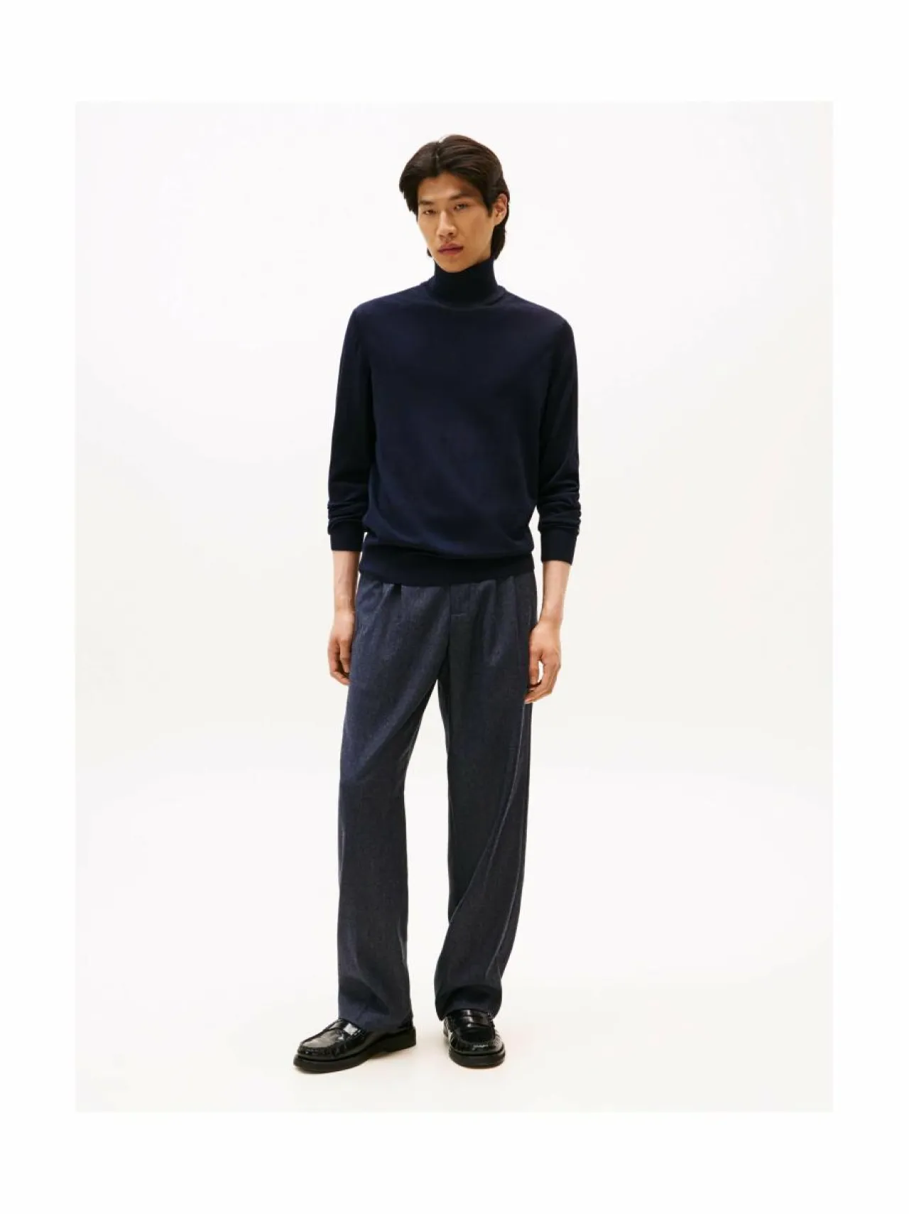 Tommy Hilfiger Fine Merino Roll Neck -neule^ Neuleet