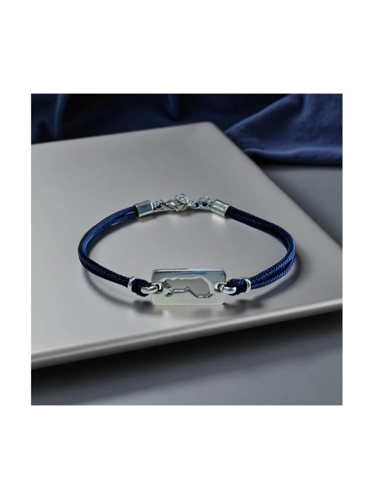 Korut<DFJ Collections Finland rannekoru - marine/teräs