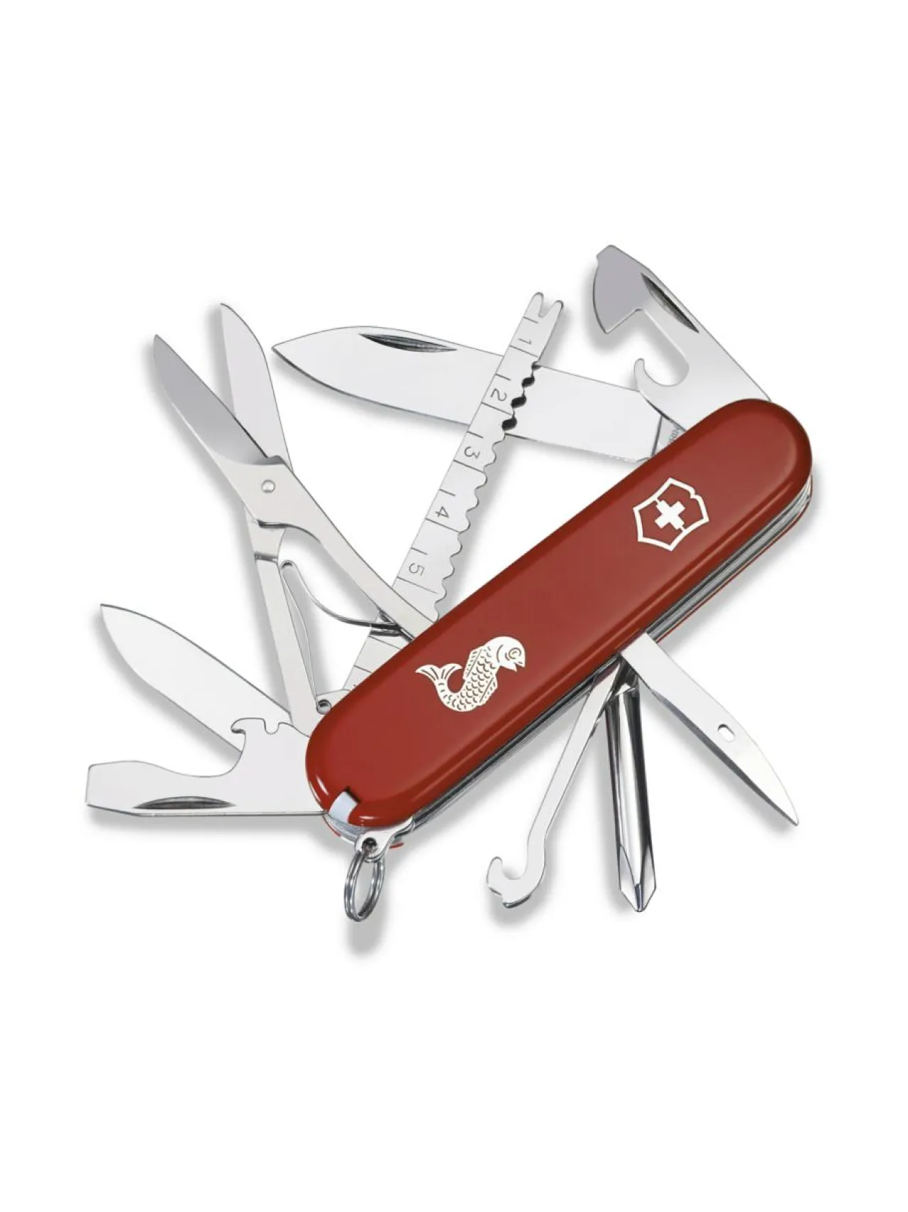 Retkeilytarvikkeet<Victorinox Swiss Army Knives Fisherman PUNAINEN