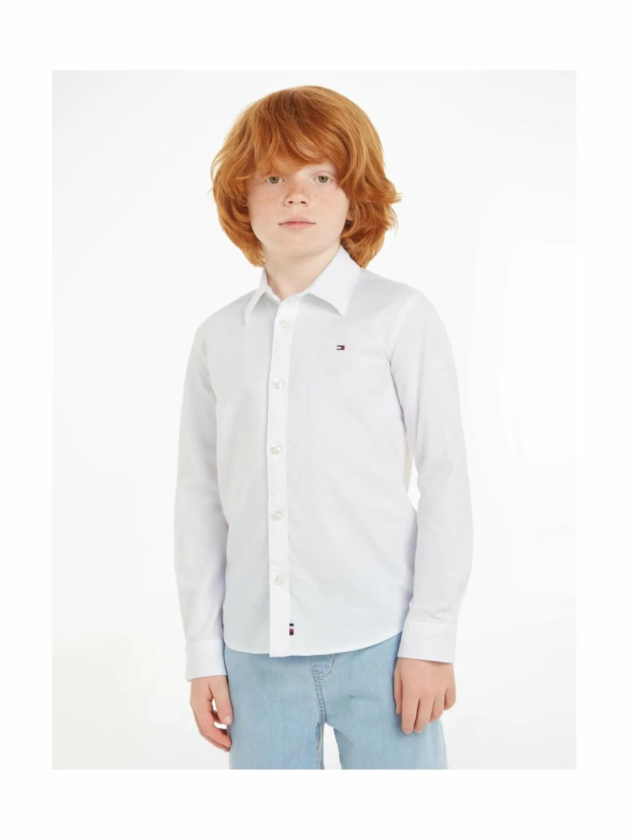 Paidat|Paidat<Tommy Hilfiger Flag Oxford -kauluspaita YBR WHITE