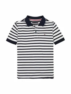 T-Paidat<Tommy Hilfiger Flag Polo -pikeepaita 0A4 DARK NIGHT NAVY STRIPE