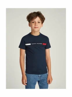 Tommy Hilfiger Flag Rib Insert -paita^ T-Paidat|T-Paidat
