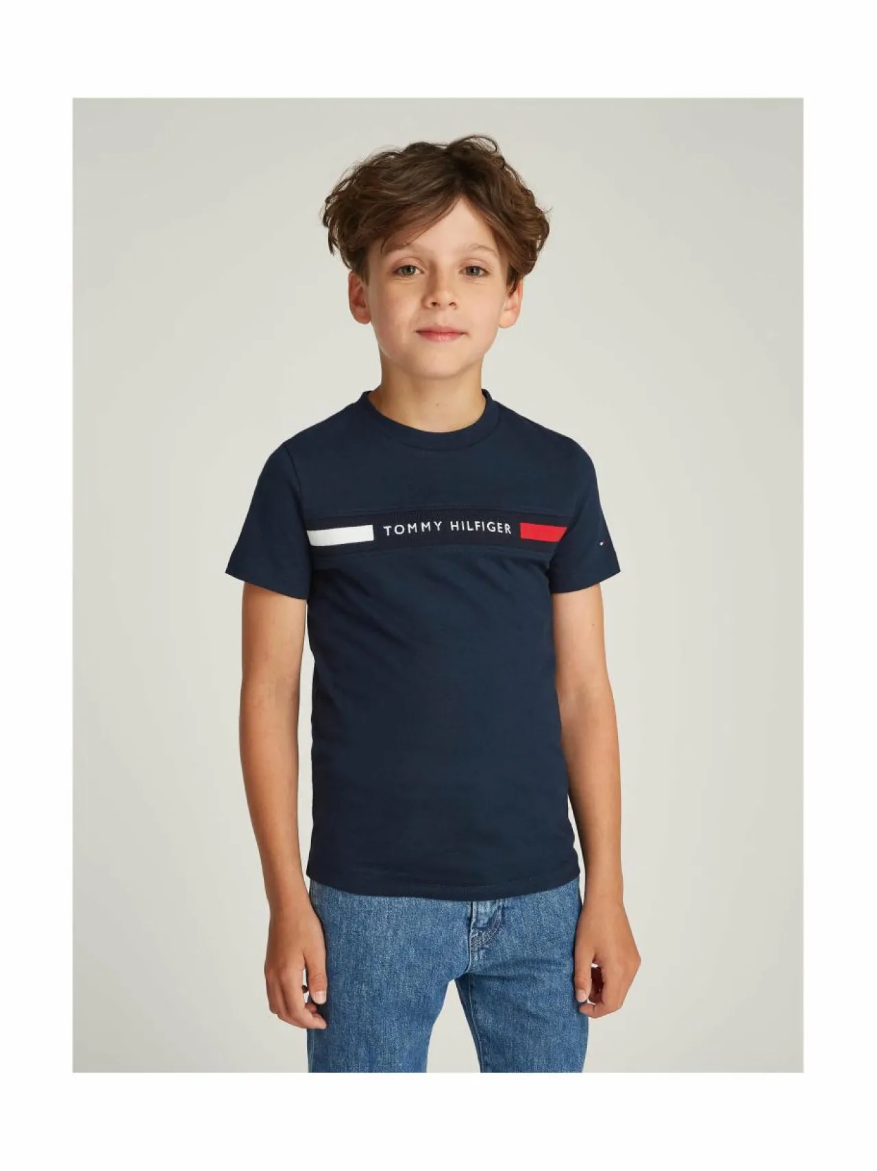 Tommy Hilfiger Flag Rib Insert -paita^ T-Paidat|T-Paidat