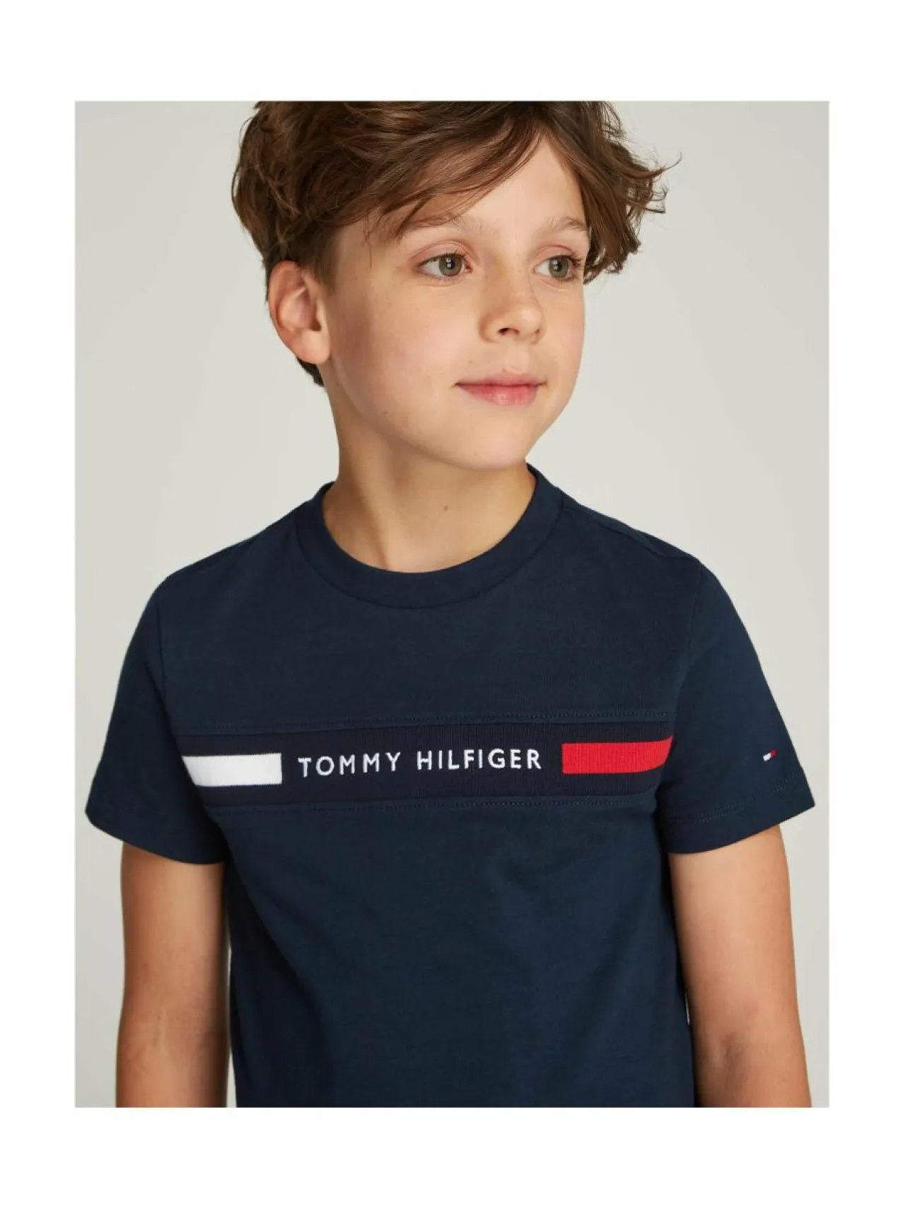 Tommy Hilfiger Flag Rib Insert -paita^ T-Paidat|T-Paidat