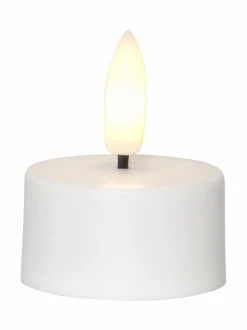 Jouluvalot<Star Trading Flamme Charge LED -tuikkukynttilät 6 kpl WHITE