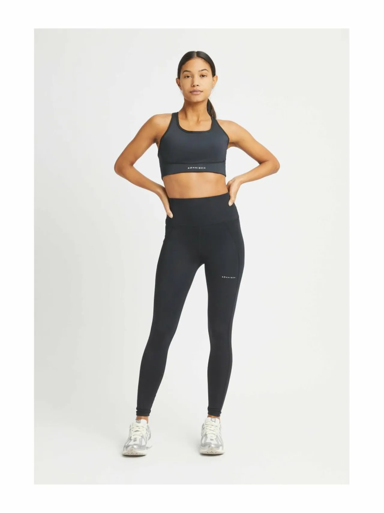 Urheiluhousut & Treenitrikoot<Röhnisch Flattering Curved High Waist -treenitrikoot 600 BLACK