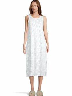 Yö- & Oloasut<A+more Flavia-yöpaita OFFWHITE/BLUE FLOWERPRINT