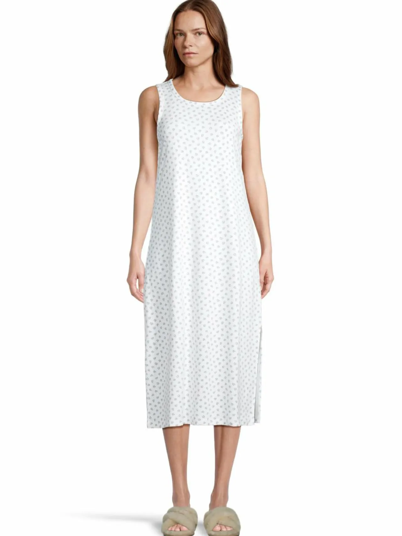 Yö- & Oloasut<A+more Flavia-yöpaita OFFWHITE/BLUE FLOWERPRINT
