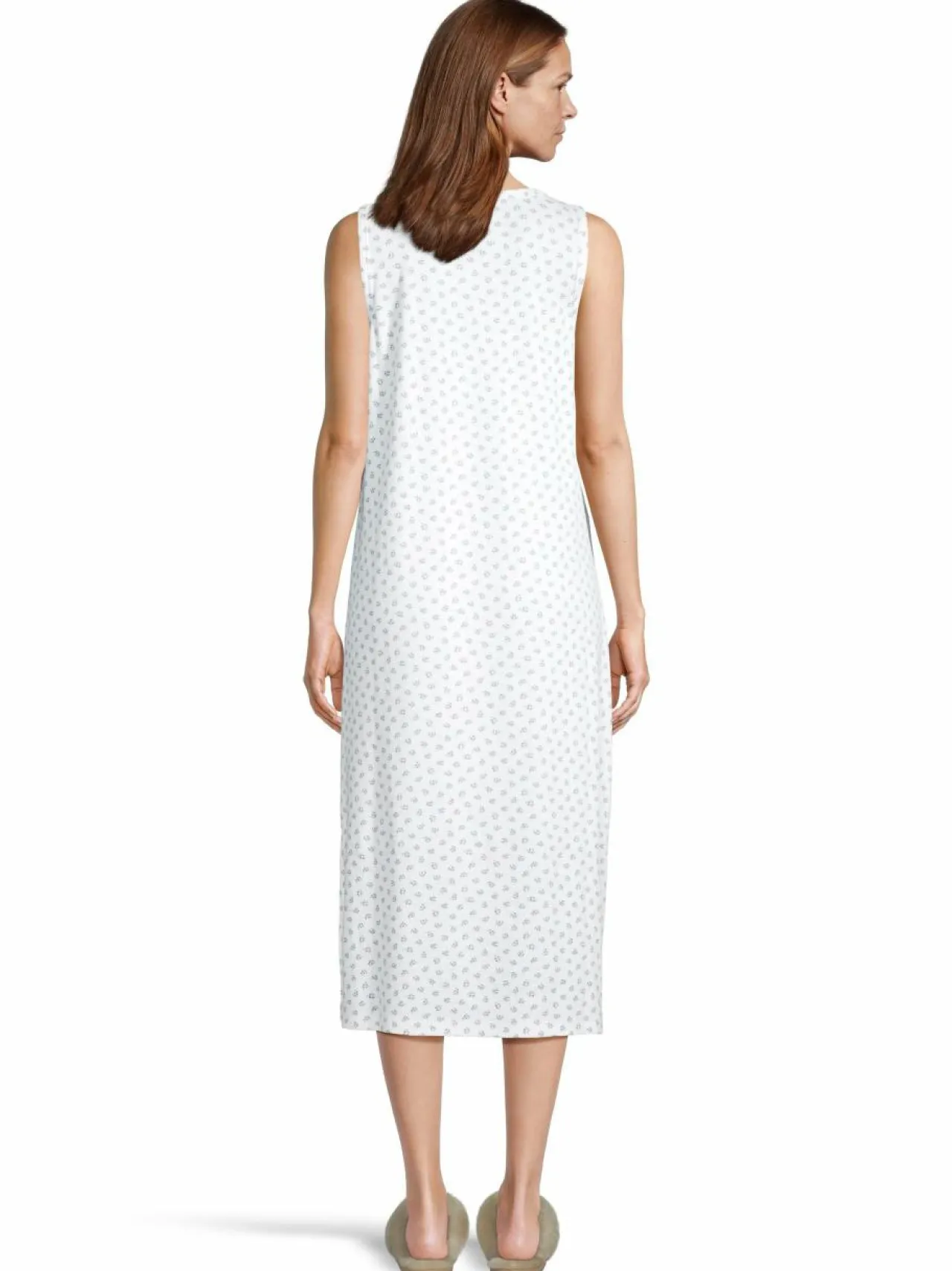 Yö- & Oloasut<A+more Flavia-yöpaita OFFWHITE/BLUE FLOWERPRINT