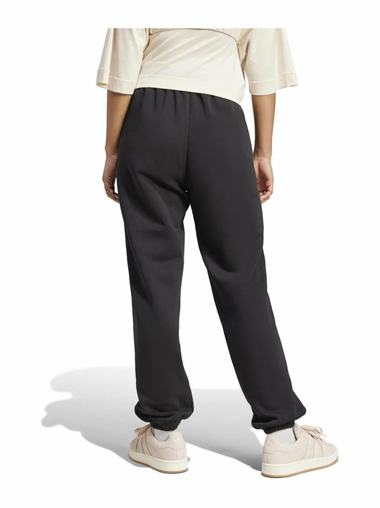 Urheiluhousut & Treenitrikoot<adidas Originals Fleece Loose -joggerit IY9637 BLACK