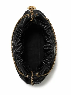 Olkalaukut<Tory Burch Fleming Mini Hobo -nahkalaukku BLACK