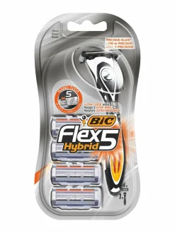 Kasvojenhoito<Bic Flex 5 Hybrid -partaterä + 4 vaihtoterää