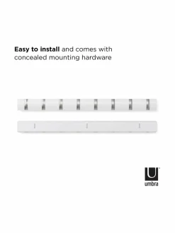 Naulakot & Koukut<Umbra Flip Hook -naulakko 82 cm WHITE