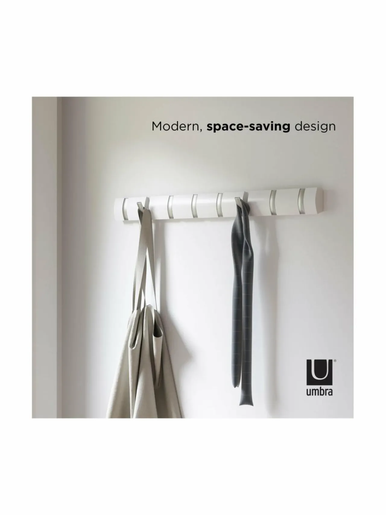 Naulakot & Koukut<Umbra Flip Hook -naulakko 82 cm WHITE