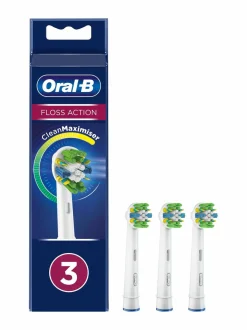 Hampaidenhoito<Oral-B FlossAction CleanMaximiser -vaihtoharjat 3-pack WHITE