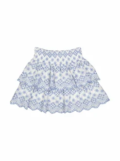 Mekot & Hameet<Lindex Flounce Embroidery -hame 9883 LIGHT DUSTY BLUE
