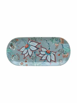 Tarjoiluastiat<PIP Studio Flower Festival -kakkutarjotin 33,3 x 15,5 cm BLUE
