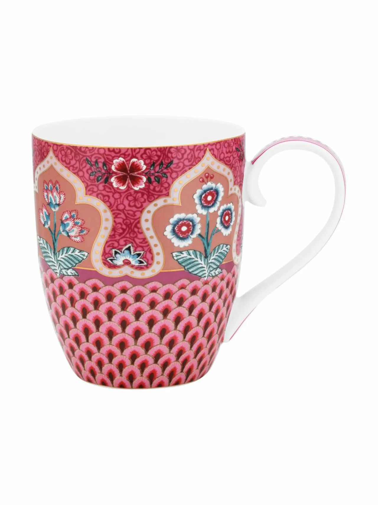 PIP Studio Flower Festival Scallop XL -muki 450 ml^ Mukit & Kupit & Asetit