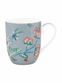 Mukit & Kupit & Asetit<PIP Studio Flower Festival Small -muki 145 ml BLUE