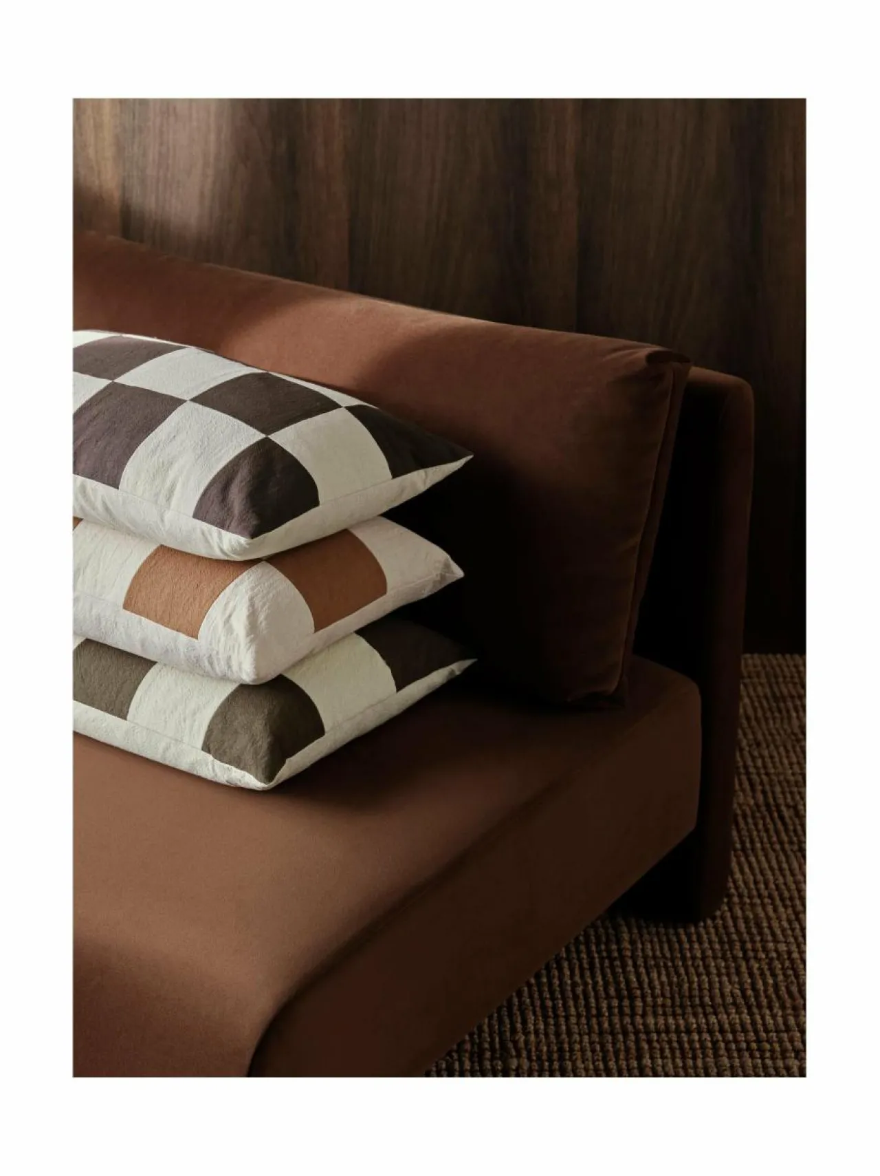 Sisustustyynyt<Ferm Living Fold Patchwork -untuvatyyny, 40 x 60 cm SUGAR KELP/UNDYED