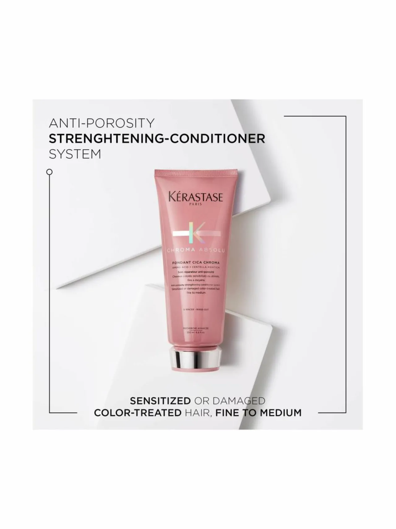 Kerastase Fondant Cica Chroma Conditioner -hoitoaine värikäsitellyille hiuksille 200 ml^ Hiustenhoitotuotteet
