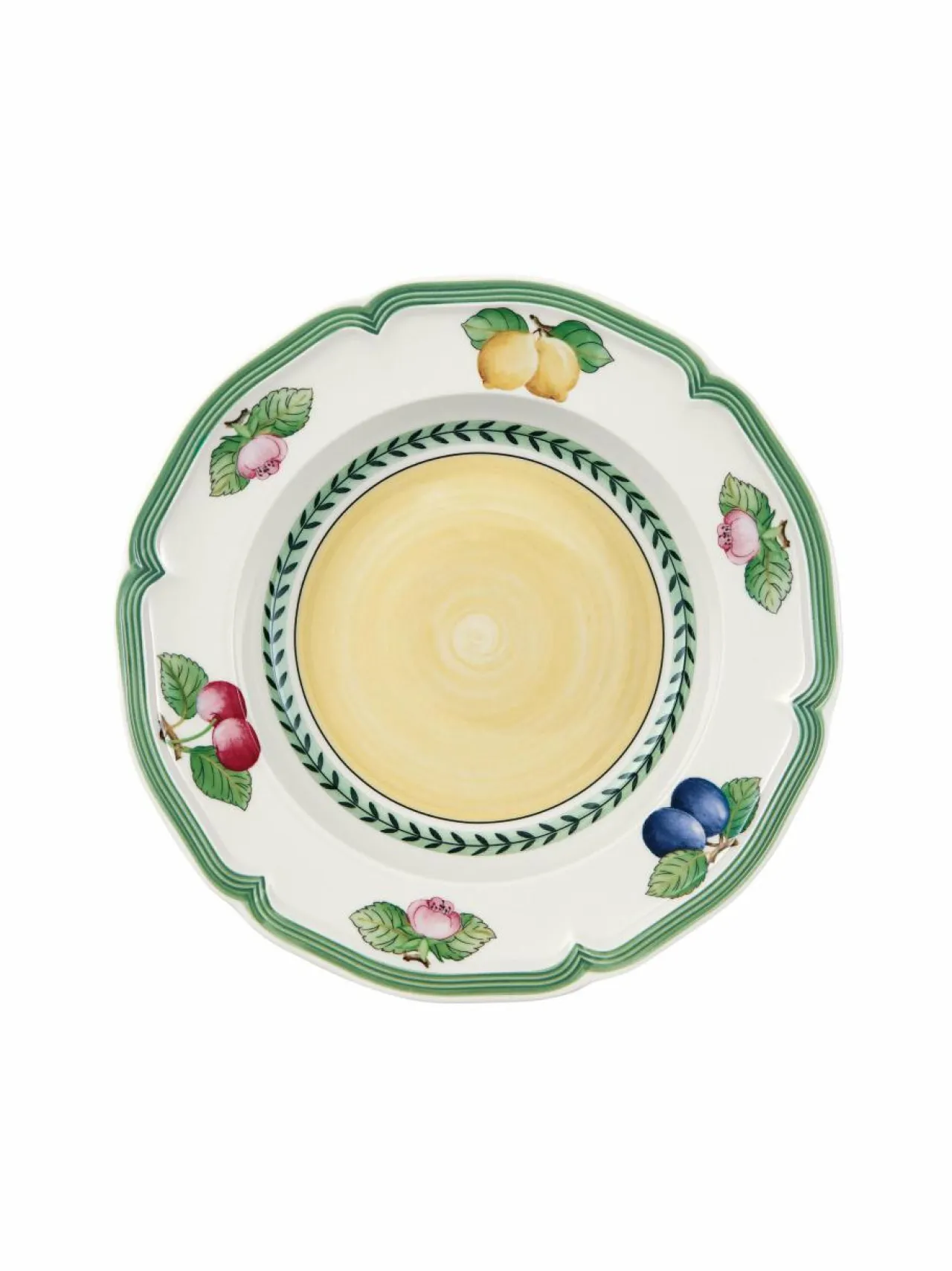 Lautaset & Kulhot<Villeroy & Boch French Garden -syvä lautanen 23 cm VALKOINEN/KUVIOLLINEN