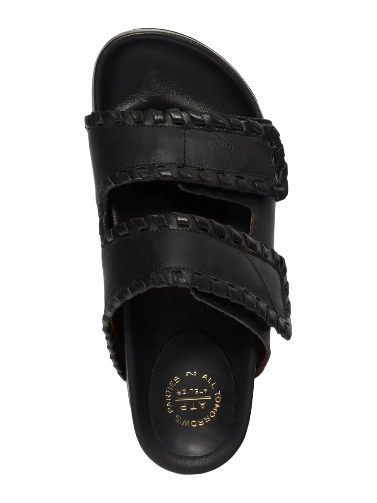Sandaalit<ATP ATELIER Furlo Stitch-nahkasandaalit 900 BLACK