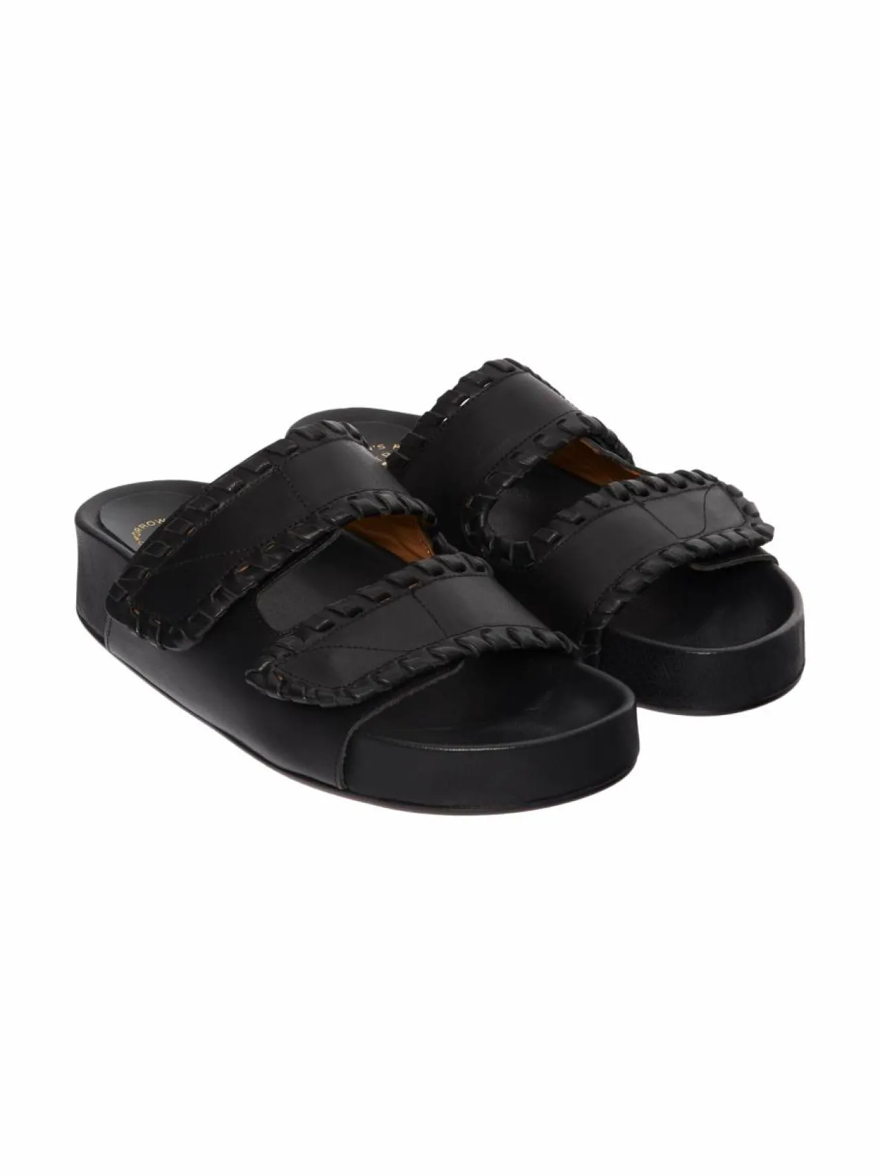 Sandaalit<ATP ATELIER Furlo Stitch-nahkasandaalit 900 BLACK