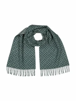Huivit & Kaulaliinat<GANT G Pattern -villahuivi 374 TARTAN GREEN