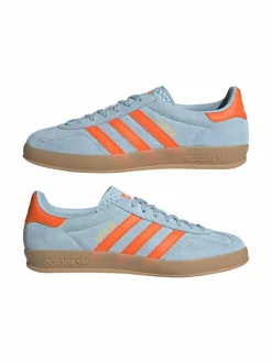 Urheilujalkineet|Tennarit & Sneakerit<adidas Originals Gazelle Indoor -mokkanahkatennarit JH5405 WONBLU/ORANGE/FTWWHT